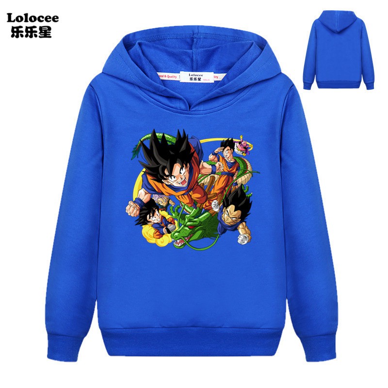 Áo Hoodie In Hình Nhân Vật Phim Dragon Ball Cao Cấp Cho Bé Trai