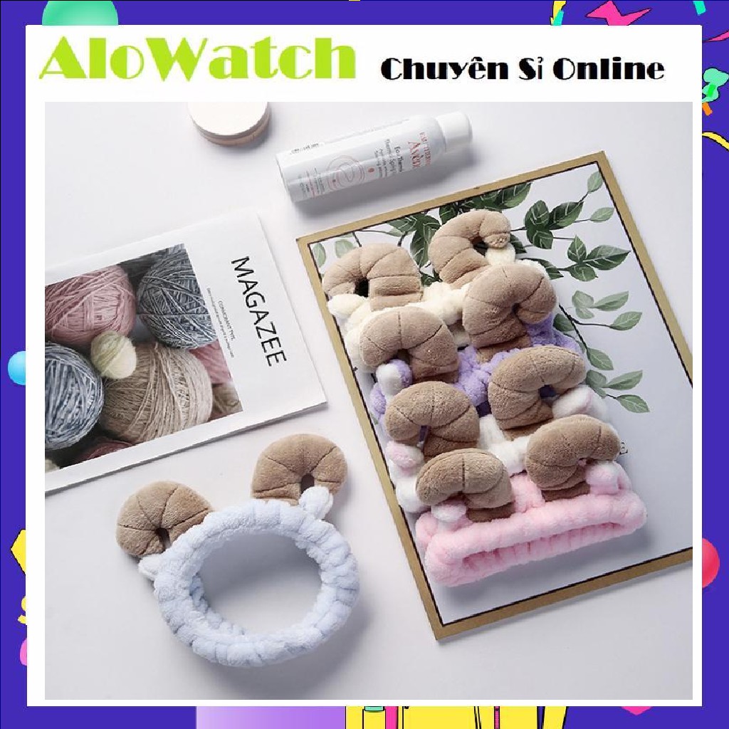 ☀️Hàng Hot☀️Băng Đô 3D Sừng Cừu Dày Mềm Mịn Cao Cấp