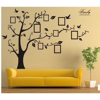 Decal dán tường cây khung hình 6 binbin pk290