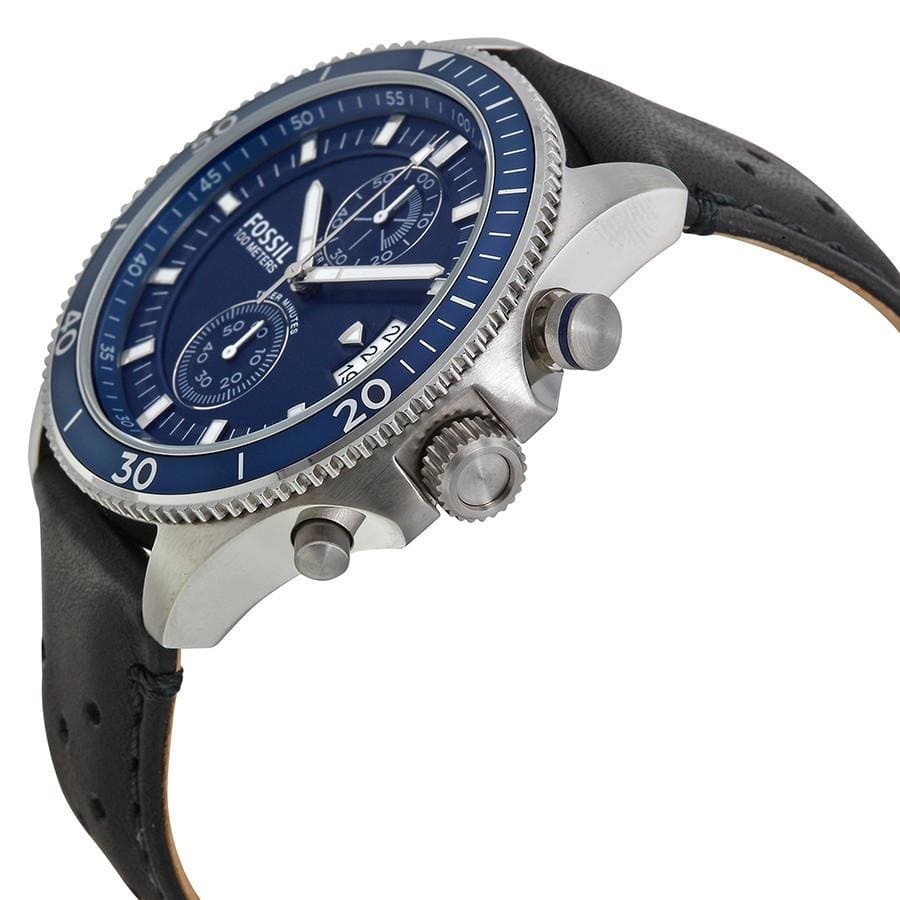 Đồng Hồ Nam Fossil CH2945 Chronograph 2 Mặt Số Phụ 45mm Dây Da Authentic