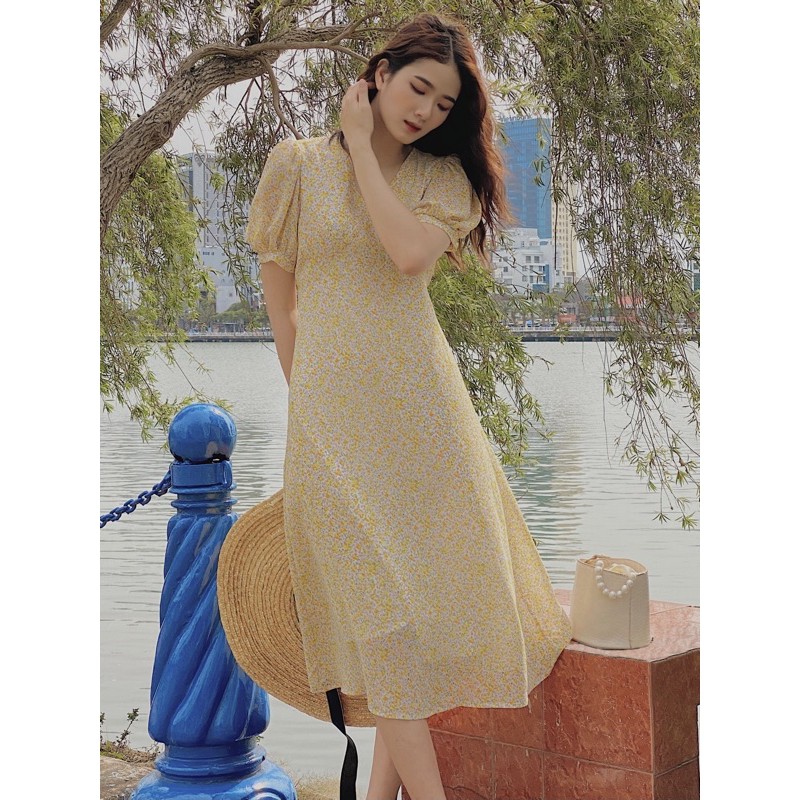 [Mã LTP50 giảm 50000 đơn 150000] The19club - Váy hoa nhí chiffon Kelly