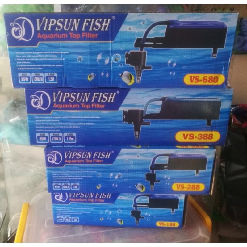 Lọc Bể Cá VIPSUN VS - 203-680-9800 nguyên bộ Tặng kèm Bông lọc loại tốt