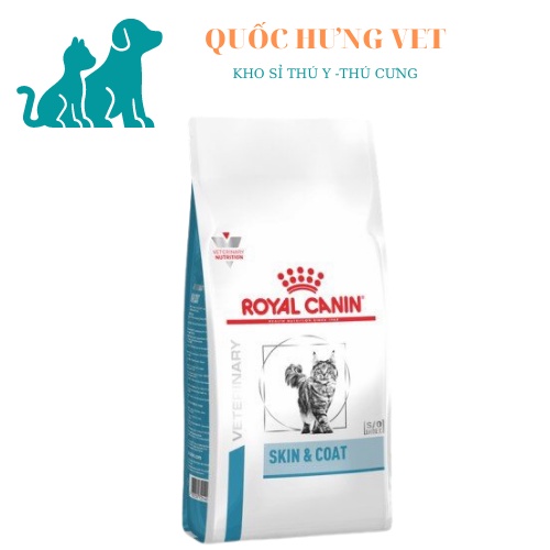 ROYAL CANIN SKIN & COAT - THỨC ĂN HẠT HỖ TRỢ MÈO BỊ VIÊM DA VÀ RỤNG LÔNG...400G...QUOCHUNGVET