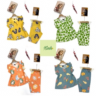 Đồ tole nữ, bộ lanh mặc nhà lửng cánh tiên vnxk
