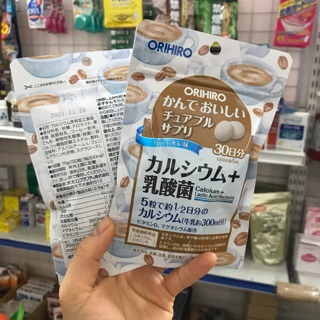 Kẹo bổ sung canxi & lợi khuẩn lactic Orihiro Nhật Bản