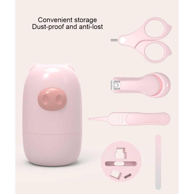 Bộ Dụng Cụ Chăm Sóc Móng Tay 4 Trong 1 Tiện Dụng Cho Bé