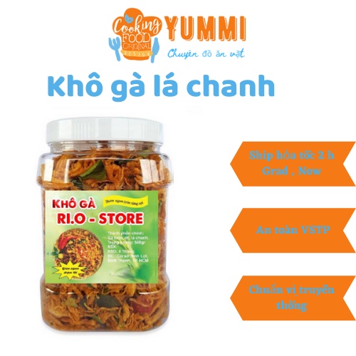 100g Đồ ăn vặt Hà Nội Khô gà lá chanh chuẩn vị truyền thống thơm ngon mê ly - Yummi store | BigBuy360 - bigbuy360.vn