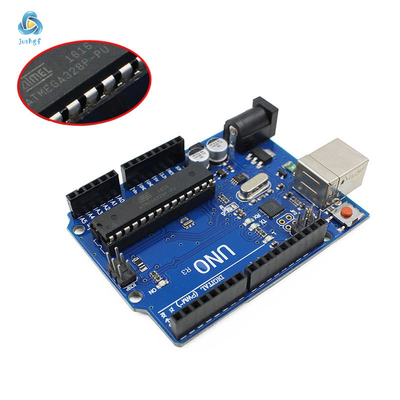 Arduino UNO R3 Board with USB Cable Compatible with Genuine ATMega328 Processor for Starters