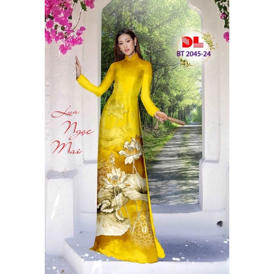 Vải áo dài HOÀNG YẾN,chất liệu tằm thái