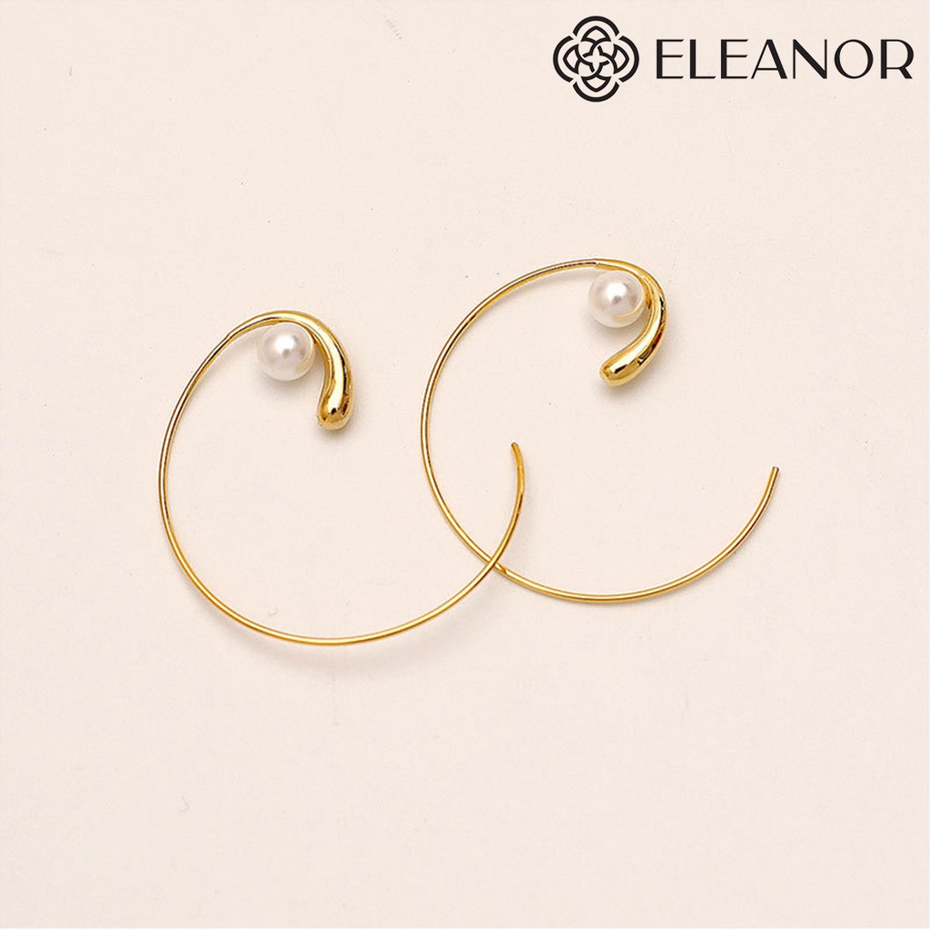 [Mã FARSBRT51 giảm 20k đơn từ 0Đ] Bông Tai Eleanor Viền Mỏng Đính Hạt Cho Nữ - SP001233