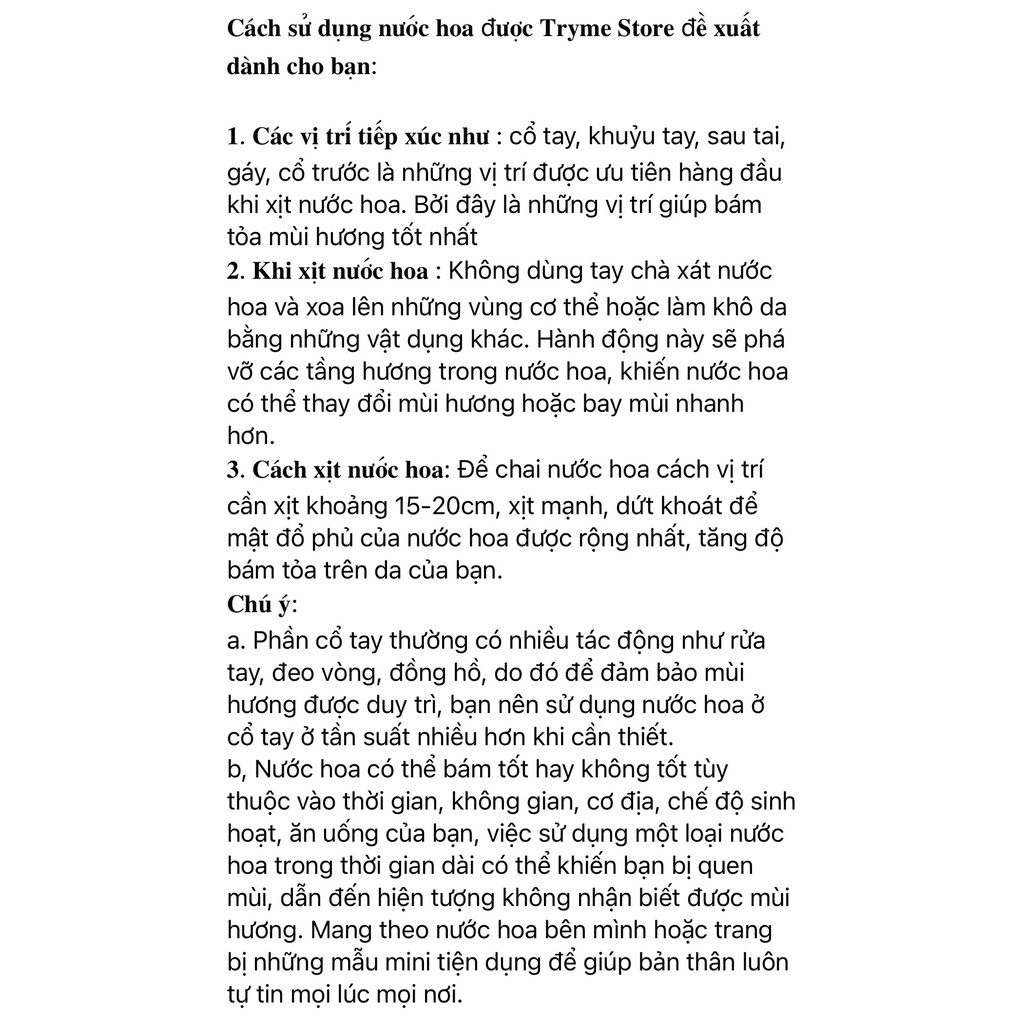 [CH001] Chiết 10ml - nước hoa CH.LOE L.OVE S.TORY EDP | Thế Giới Skin Care