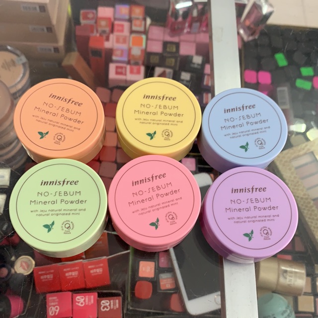 Phấn phủ dạng bột kềm dầu Innisfree đủ màu