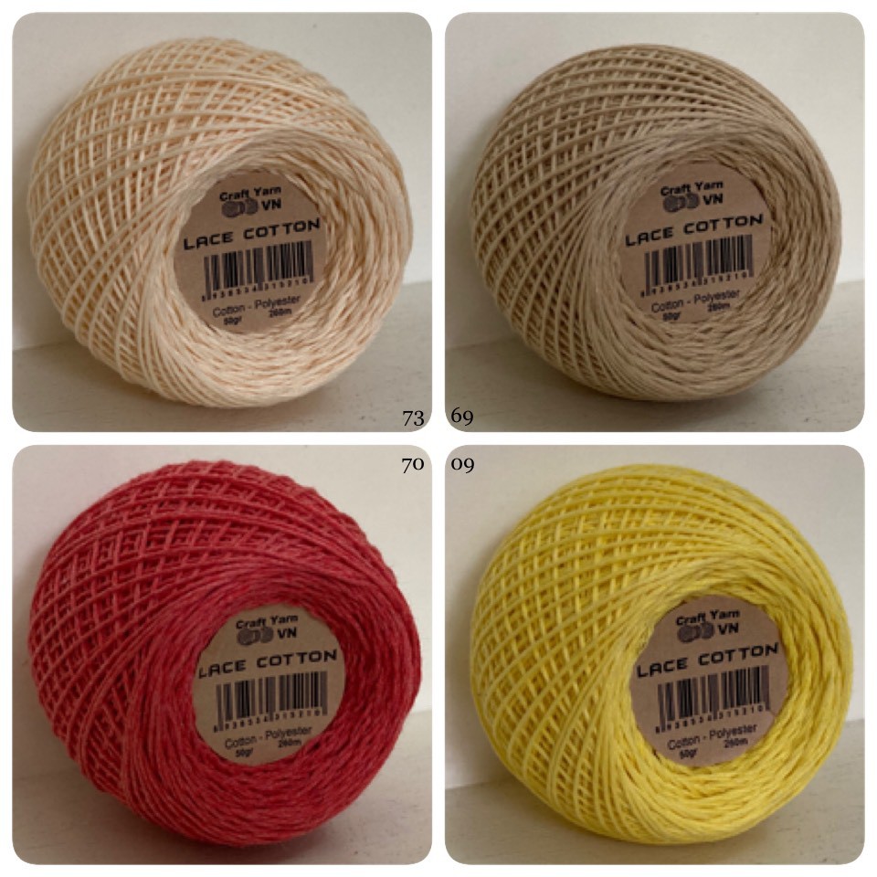 Lace cotton 14k/c 50g (bảng chọn màu 2)