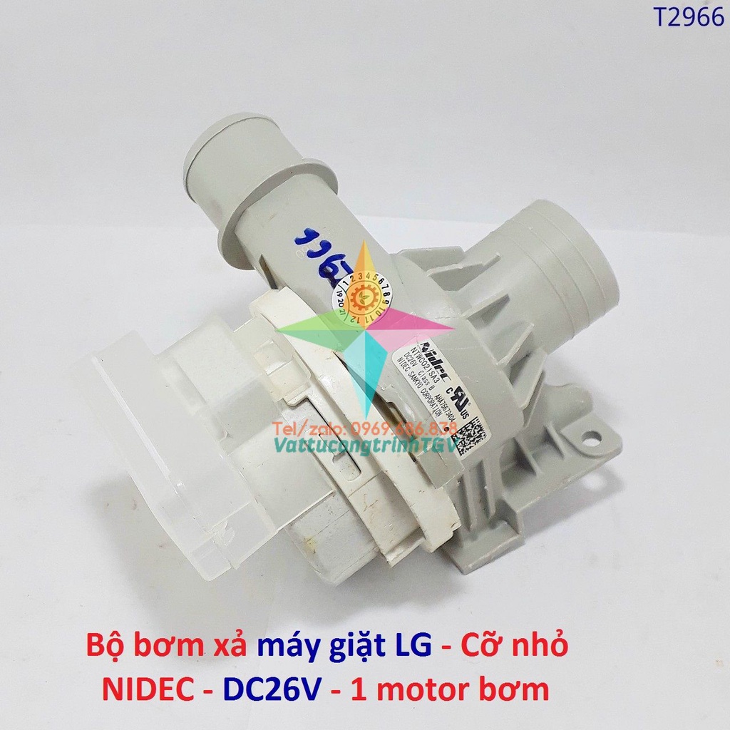 Bộ bơm xả DC26V cho máy giặt LG cửa ngang