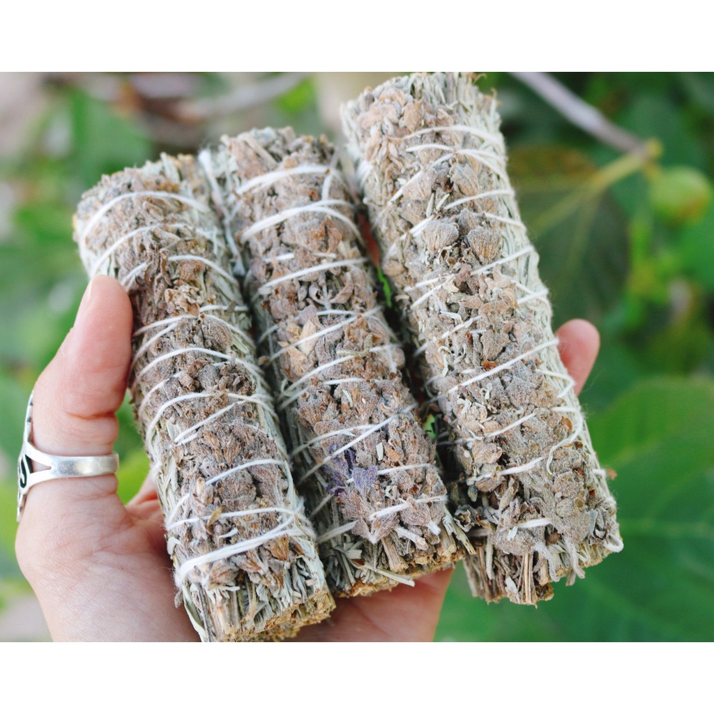 XÔ THẤU HIỂU Ho'oponopono White Sage Blue Sage mix Lavender - THẢO MỘC XÔNG NHÀ