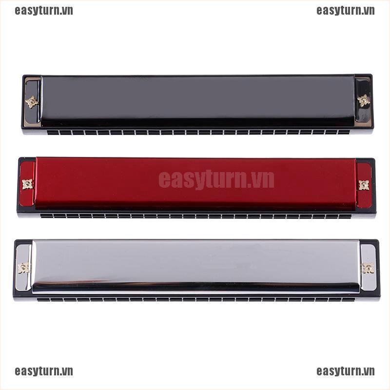 Kèn harmonica 24 lỗ bằng kim loại cho người bắt đầu