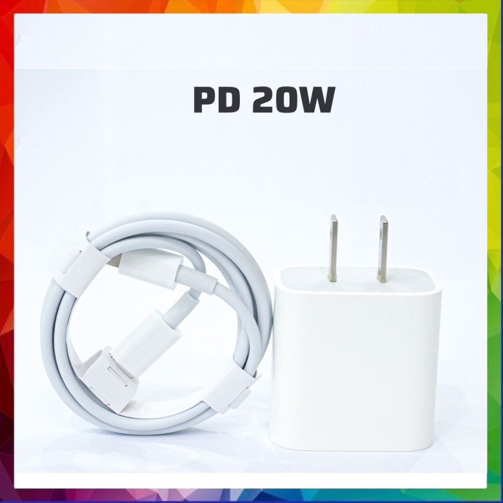 Bộ Củ Cáp Sạc Nhanh PD 20w USB-C to L Dài 1M, Hỗ trợ Công Suất Tối Đa Cho 7 đến 13 promax - Bảo Hành 12 Tháng