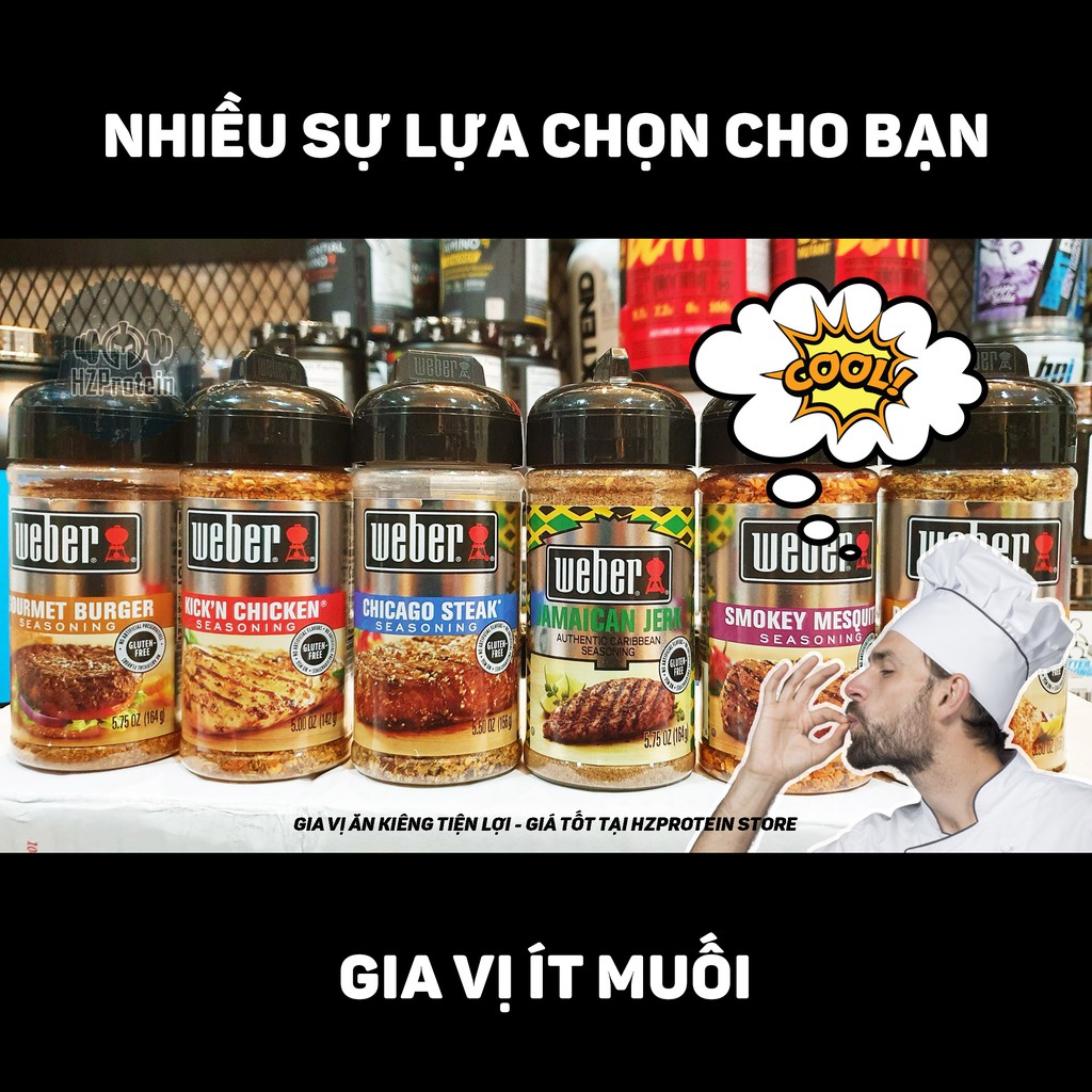 WEBER GIA VỊ ĂN KIÊNG SIÊU HẤP DẪN (5 OZ)