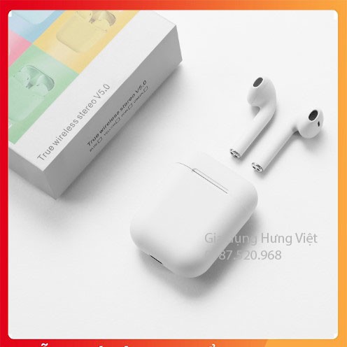 Tai nghe Bluetooth INPODS i12 TWS cảm biến vân tay, dễ dàng kết nối với điện thoại [TAI NGHE I12]