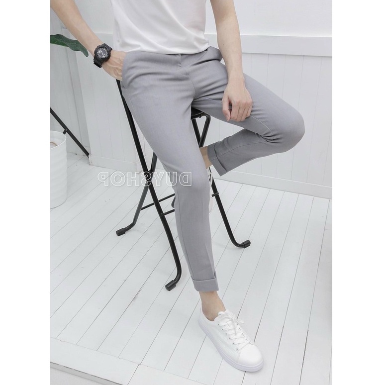 Quần kaki nam đẹp màu đen kiểu dáng dài, form slimfit tôn dáng, vải kaki cotton cao cấp co giãn beautifulgilr G03