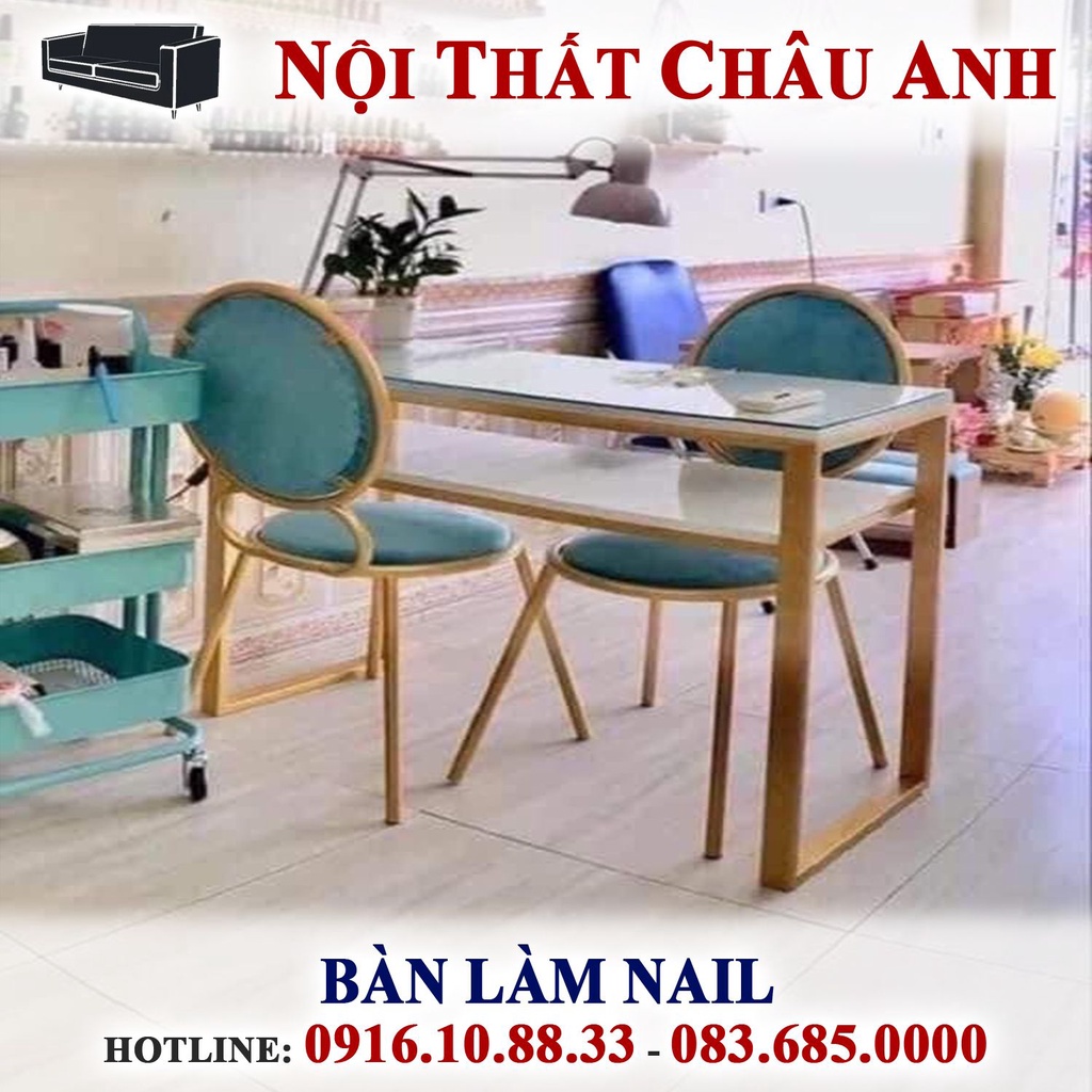 [Hàng Thủ Công] Bàn Làm Nail Chuyên Dụng Cho Spa (Chưa Bao Gồm Ghế) - Model: BANNAIL-01