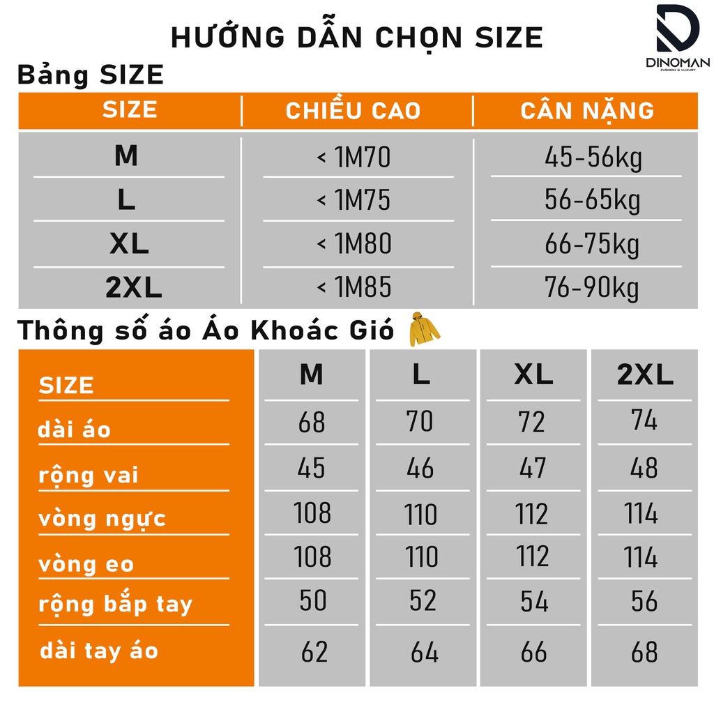 Áo Khoác Gió DINOMAN Cao Cấp 2 Lớp Chất Gió Tráng Bạc Chống Nước Cản Gió Ngăn Tia UV Tuyệt Đối Có Kèm Video