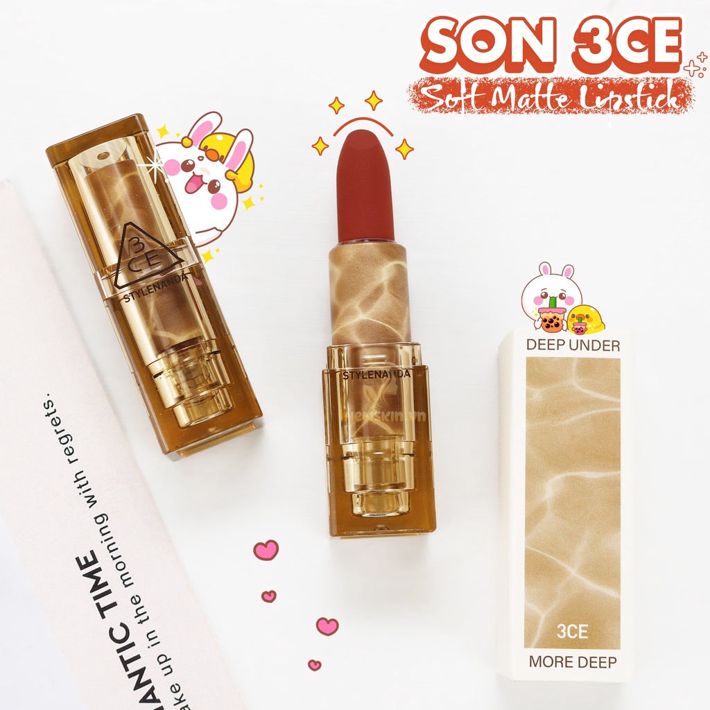 Son Thỏi Lì Phiên Bản Đặc Biệt 3CE Soft Matte Lipstick 3.5g