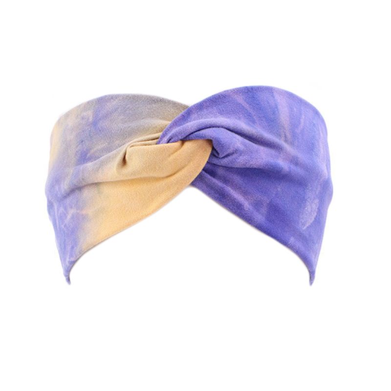 Băng Đô Nhuộm Màu Loang Kiểu Dáng Thể Thao Cho Nữ