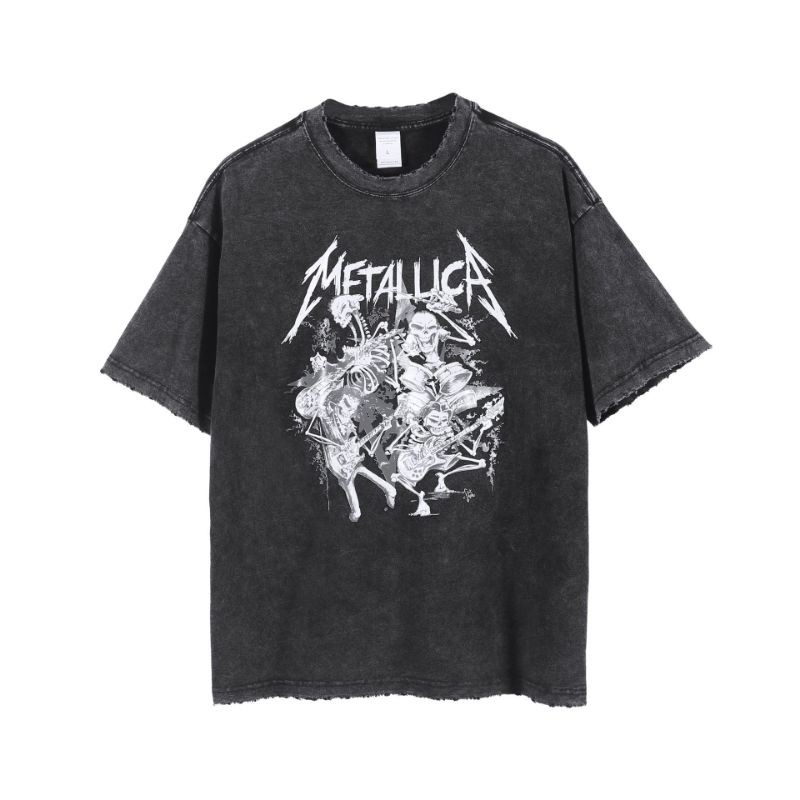 Áo thun METALLICA Washed - ROCK BAND TEE VINTAGE WASH