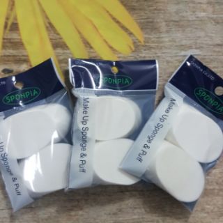 Bông phấn trang điểm hình Elip Sponpia (Vỉ/2 cái)