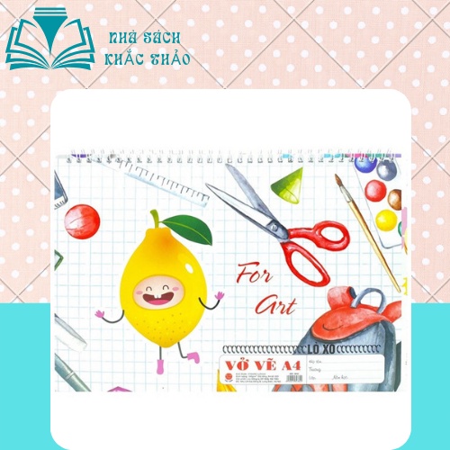 Vở vẽ lò xo A4 Hải tiến dùng cho học sinh , sinh viên định lượng giây 100g