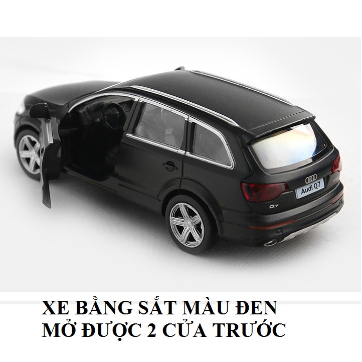 Xe mô hình ô tô RMZ Audi Q7 tỉ lệ 1:36 xe bằng sắt chạy cót