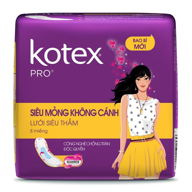 Kotex  các loại ( kotex khô thoáng ,thảo dược, siêu mềm , kotex pro, kotex maxi không cánh