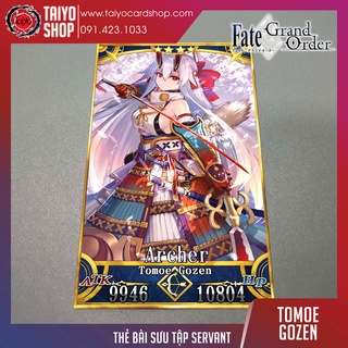Thẻ bài custom card bánh xốp anime Fate/Grand Order FGO để sưu tầm tự chọn Tomoe Gozen