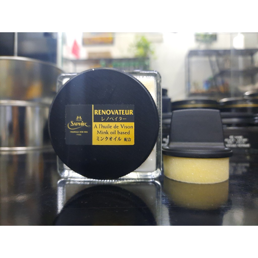 Miếng mút chấm xi kem, miếng mút lấy xi có tay cầm