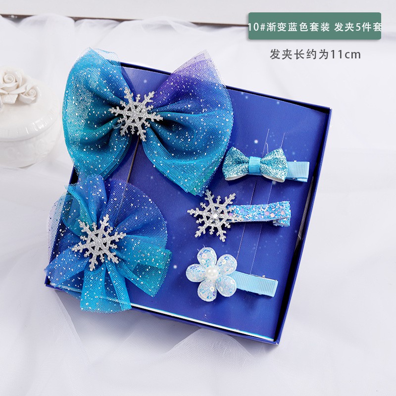 [Frozen] Kẹp Tóc Công Chúa Elsa Thời Trang Cho Bé|Dây Cột Tóc Nơ Thời Trang Cho Nữ