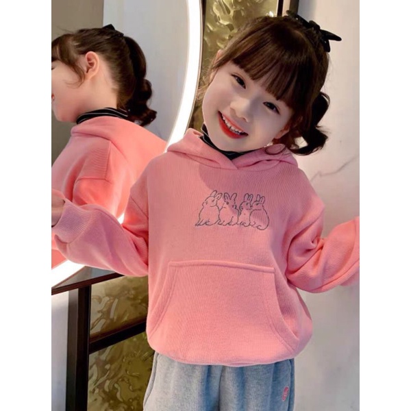 Áo nỉ bông hoodiE trẻ em hìnhThỏ