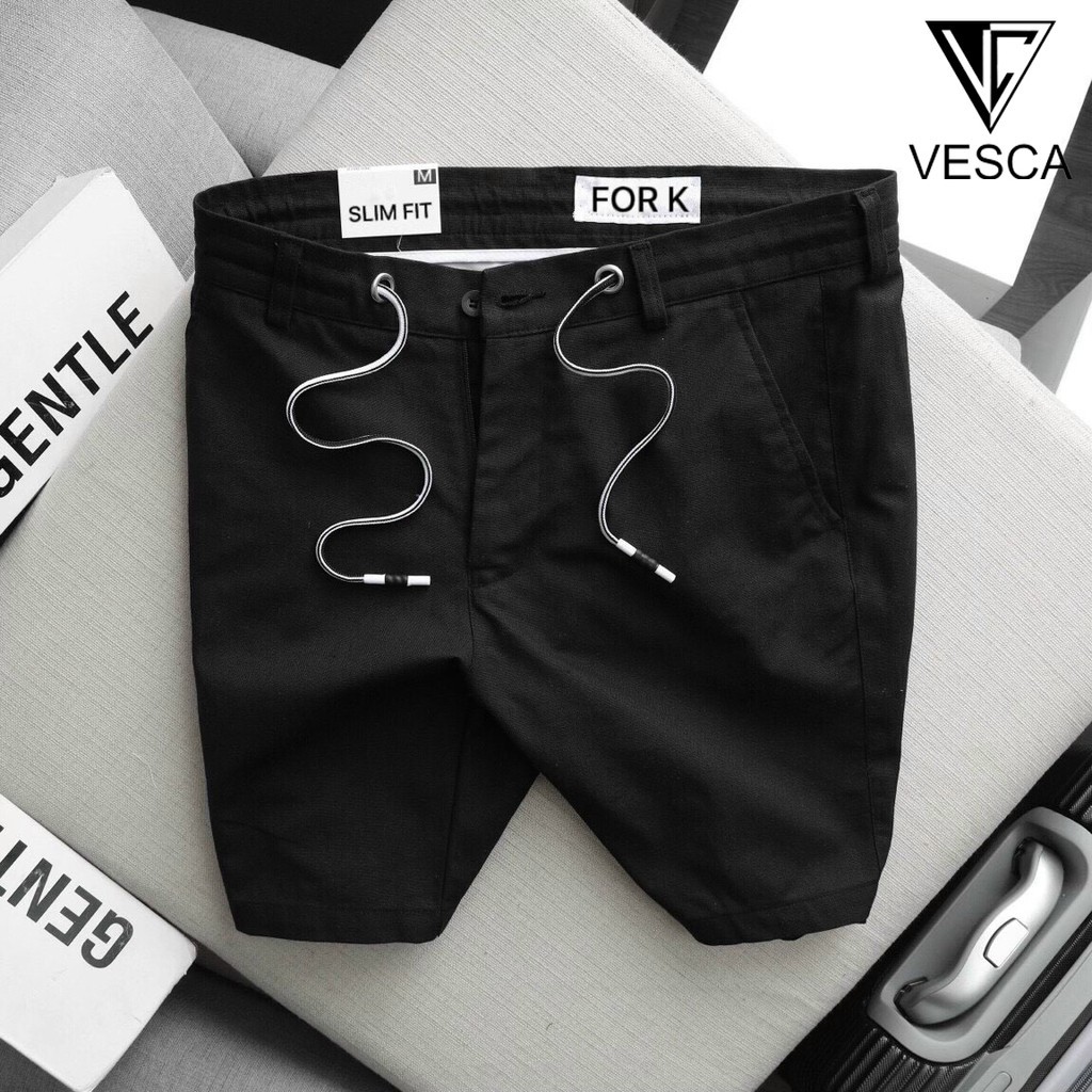 Quần đùi nam kaki màu trắng lưng thun co giãn 2 chiều form rộng Hàn Quốc | BigBuy360 - bigbuy360.vn