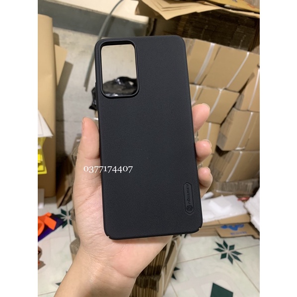 Ốp lưng Nillkin cứng sần Xiaomi Redmi Note 11 5G, Redmi Note 11 Pro 5G, Mi 11i 5G chống Vân tay - Tặng giá đỡ
