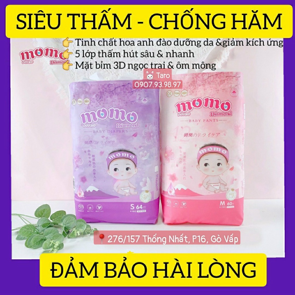 Tã dán/Quần Momo Diamond/ Momotaro chính hãng Nhật Bản