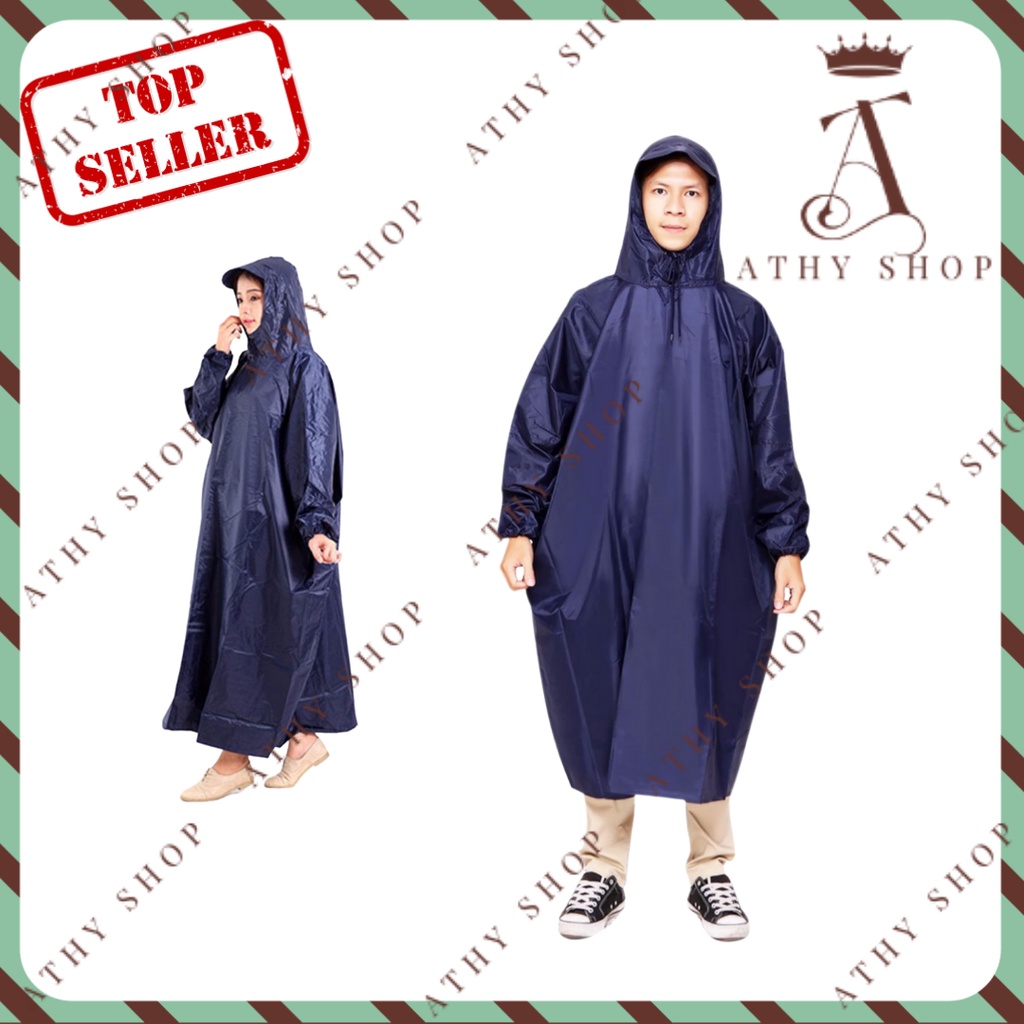 ÁO MƯA BÍT TOÀN THÂN 1.4M KHÔNG LO BỊ ƯỚT, rain wear 1 người, áo mưa không xẻ tà an toàn, rainwear một người 1 person