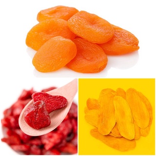150g 3 loại dâu tây sấy dẻo, mơ sấy dẻo, xoài sấy dẻo cực ngon