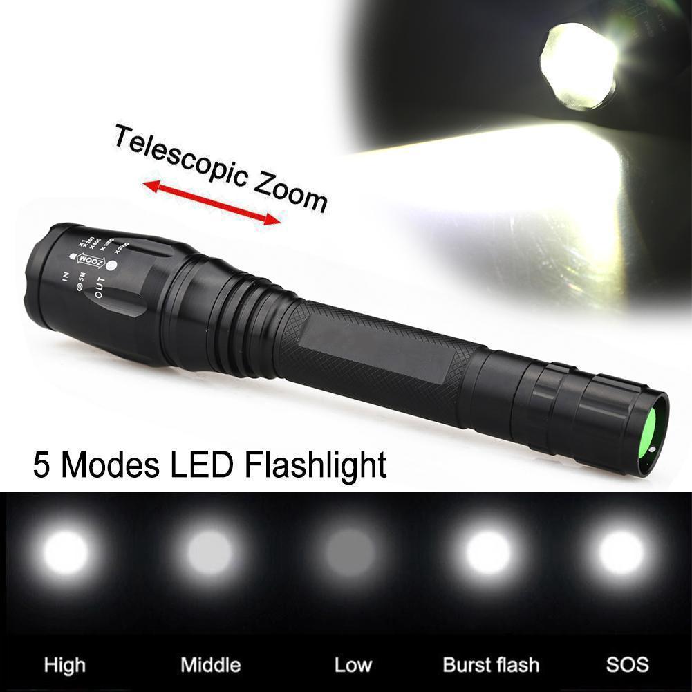 Đèn pin LED 10000Lm 5 chế độ sáng tiện gọn chất lượng cao