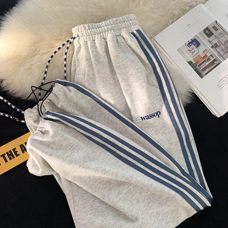 Quần Dài Thể Thao Nam Có Sọc Thời Trang Hàn Quốc