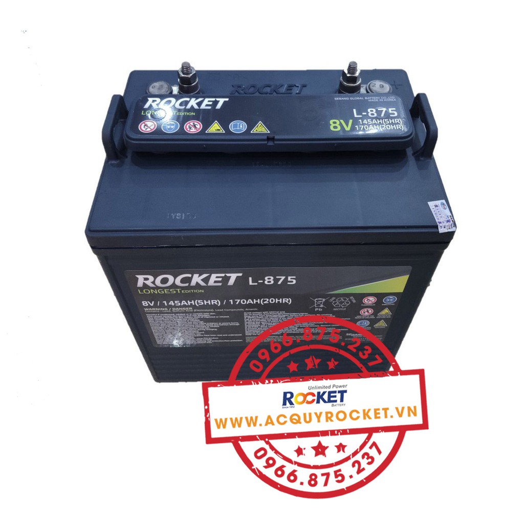 Ắc quy Xe điện Golf cart Rocket L-875 8v 170Ah