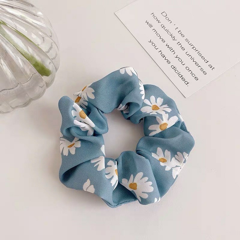 100c cột tóc hoa cúc vải đẹp