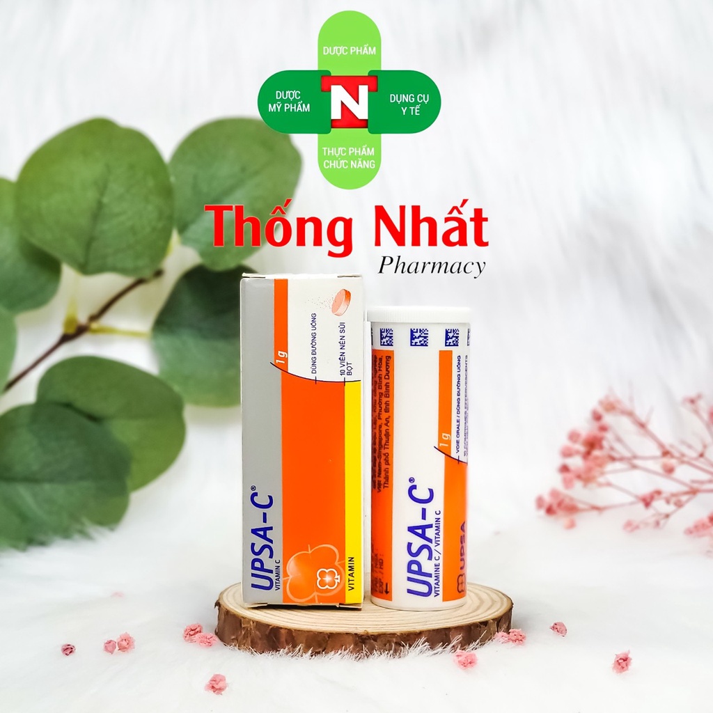 Viên sủi bổ sung Vitamin C tăng sức đề kháng SAS Upsa C 1000mg tuýp 10 viên