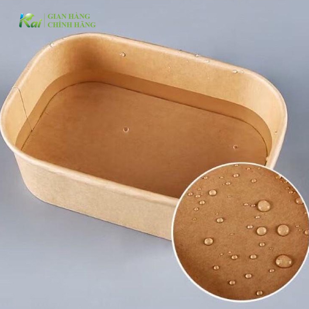 25-50 HỘP GIẤY BENTO chữ nhật, size 750/1000ml, kèm nắp PET, dùng đựng thực phẩm sạch sẽ, an toàn, cao cấp, GIÁ SỈ