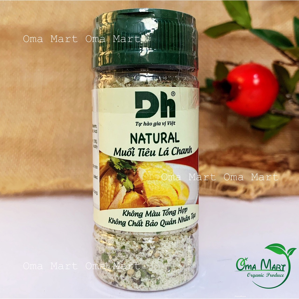 Muối tiêu lá chanh tự nhiên Dh Foods 55g