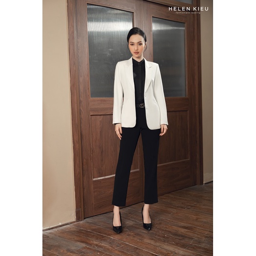 ÁO VEST TRẮNG KOREA 2 KHUY ❤️𝑭𝑹𝑬𝑬𝑺𝑯𝑰𝑷❤️ Đồ Công Sở Thiết Kế HeLen Kieu Luxury
